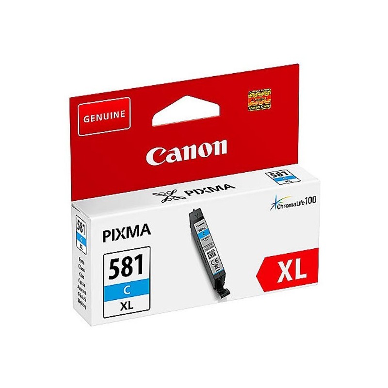 Canon oryginalny ink / tusz CLI-581C XL, cyan, 8,3ml, 2049C001, very high capacity, Canon PIXMA TR7550,TR8550,TS6150,TS6151,TS8 
