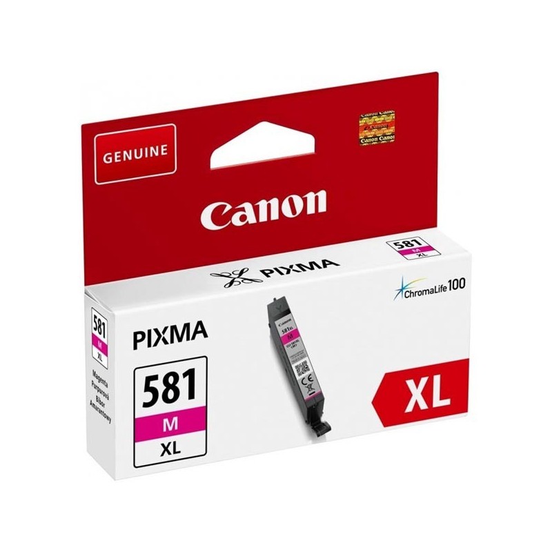 Canon oryginalny ink / tusz CLI-581M XL, magenta, 8,3ml, 2050C001, very high capacity, Canon PIXMA TR7550,TR8550,TS6150,TS6151, 