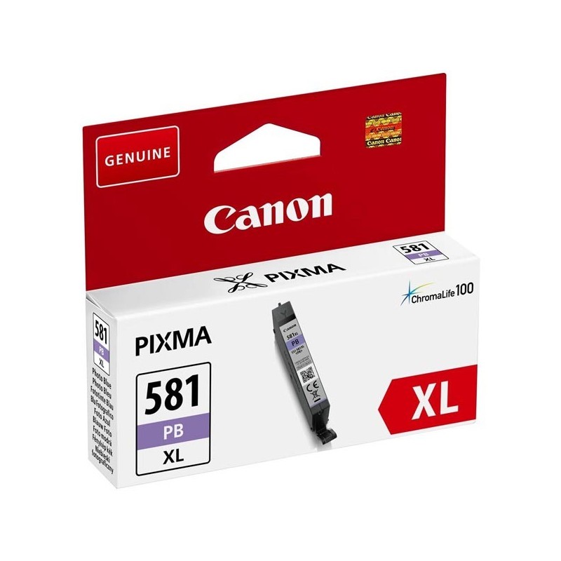 Canon oryginalny ink / tusz CLI-581PB XL, photo blue, 8,3ml, 2053C001, very high capacity, Canon PIXMA TR7550,TR8550,TS6150,TS6 