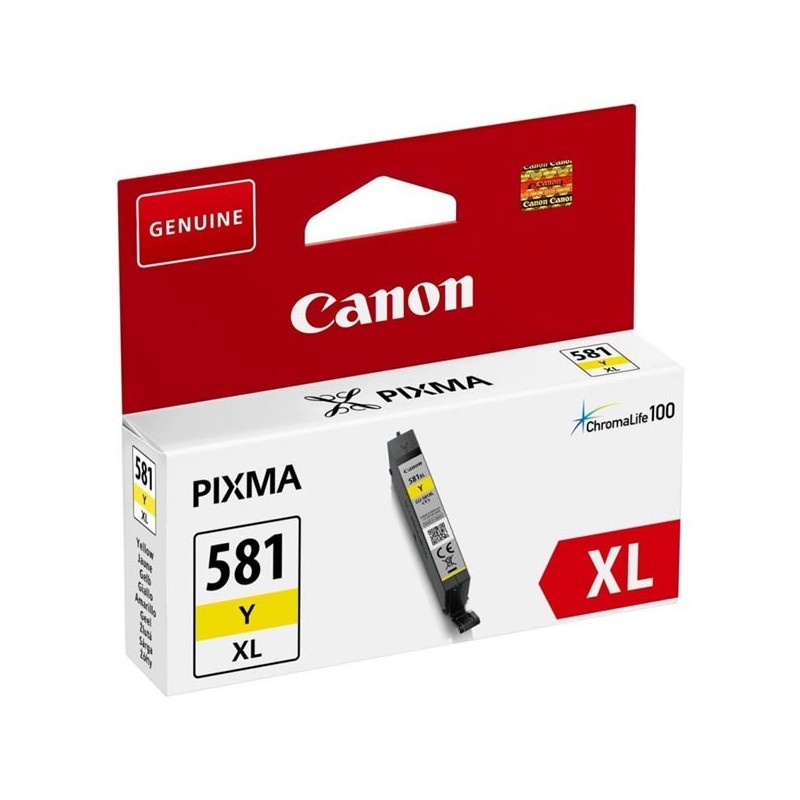 Canon oryginalny ink / tusz CLI-581Y XL, yellow, 8,3ml, 2051C001, very high capacity, Canon PIXMA TR7550,TR8550,TS6150,TS6151,T 