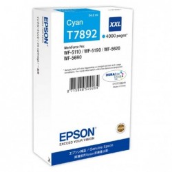 Epson oryginalny ink / tusz C13T789240, T789, XXL, cyan, 4000s, 34ml, 1szt, Epson WorkForce Pro WF-5620DWF, WF-5110DW, WF-5690D 