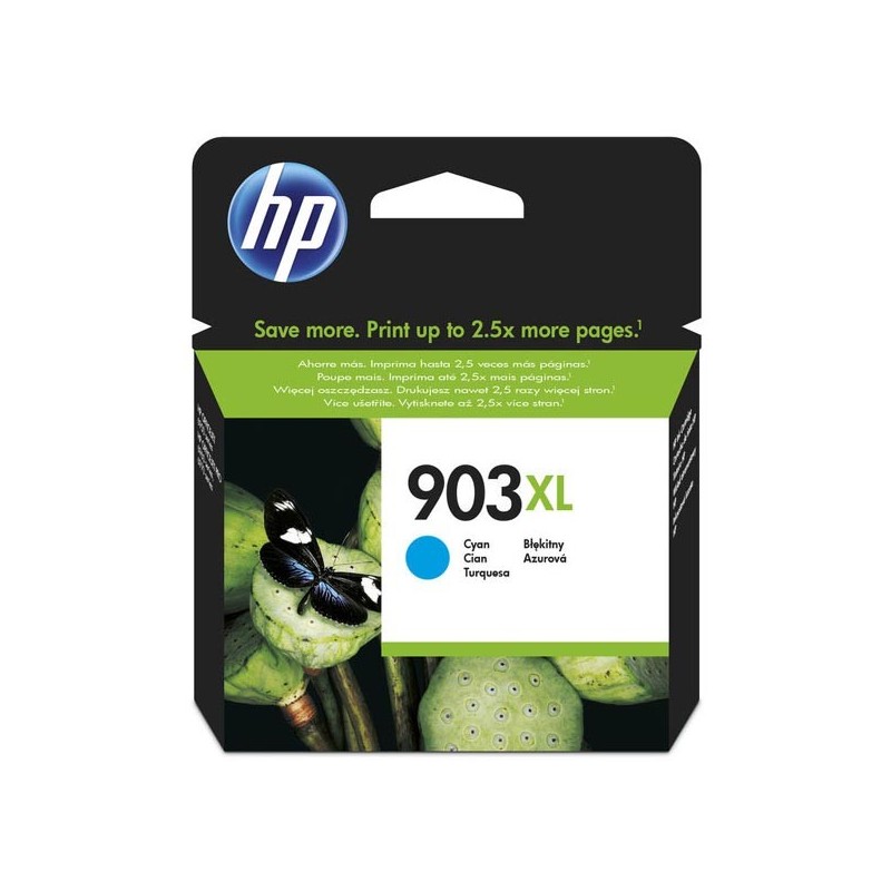 HP oryginalny ink / tusz T6M03AE, HP 903XL, cyan, 825s, 9.5ml, high capacity, HP Officejet 6962,Pro 6960,6961,6963,6964,6965,69 