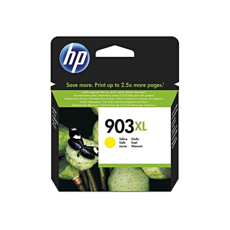 HP oryginalny ink / tusz T6M11AE, HP 903XL, yellow, 825s, 9.5ml, high capacity, HP Officejet 6962,Pro 6960,6961,6963,6964,6965, 