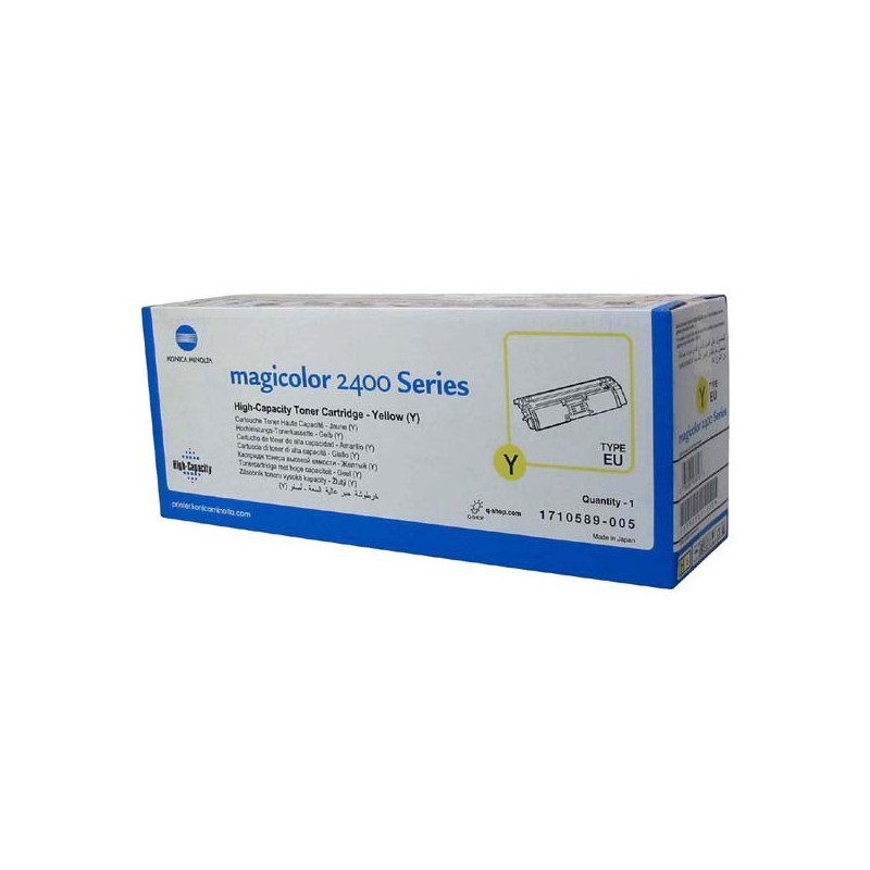 Konica Minolta oryginalny toner A00W132, yellow, 4500s, 1710-5890-05, Konica Minolta Magic Color 2400, 2430, 2450, 2480, 2500, -