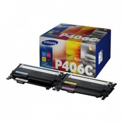 HP oryginalny toner SU375A, CLT-P406C, CMYK, 1500, 3*1000s, P406C, 4 pack, Samsung CLP-360, CLP-365, CLX-3300, 3305, Xpress C-4 