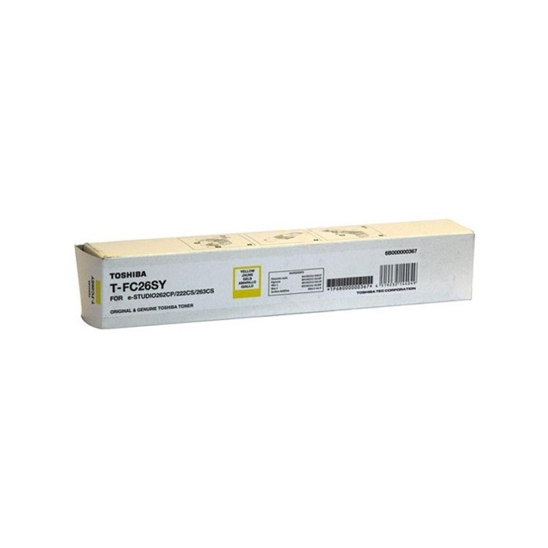 Toshiba oryginalny toner TFC26SY6K, yellow, 6000s, 6B000000569, 6B000001096, high capacity, Toshiba e-Studio 262CP, 222CS, 263C 