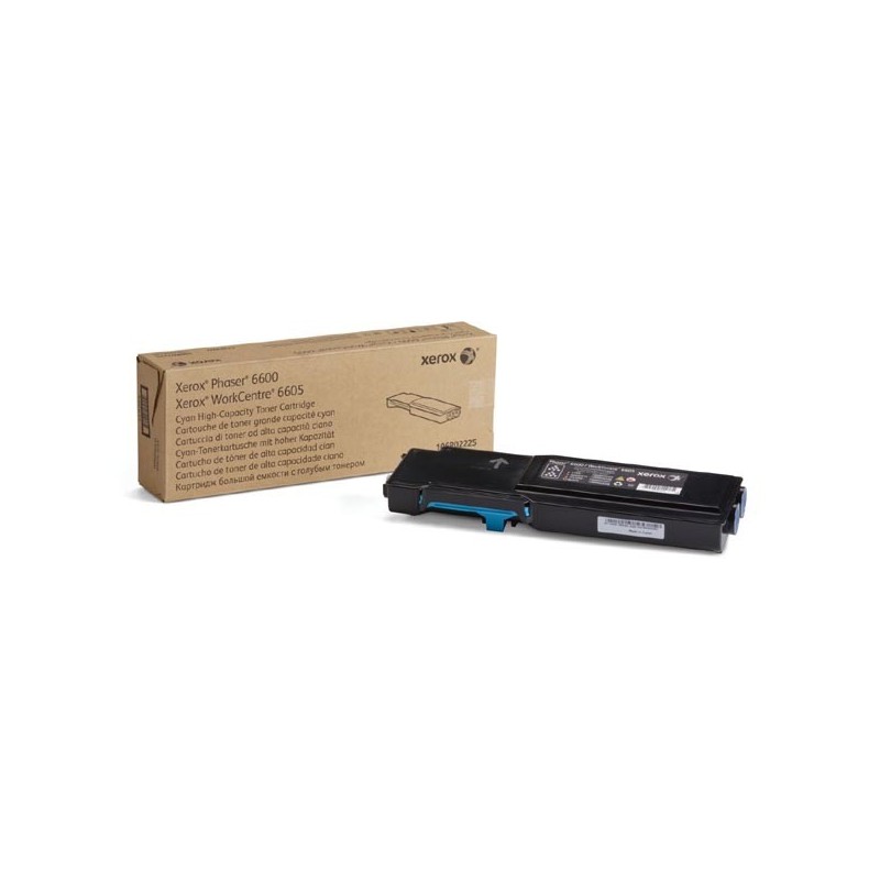 Xerox oryginalny toner 106R02229, cyan, 6000s, na rynek europejski, high capacity, Xerox Phaser 6600 DN, WorkCentre 6605 DN, 66 