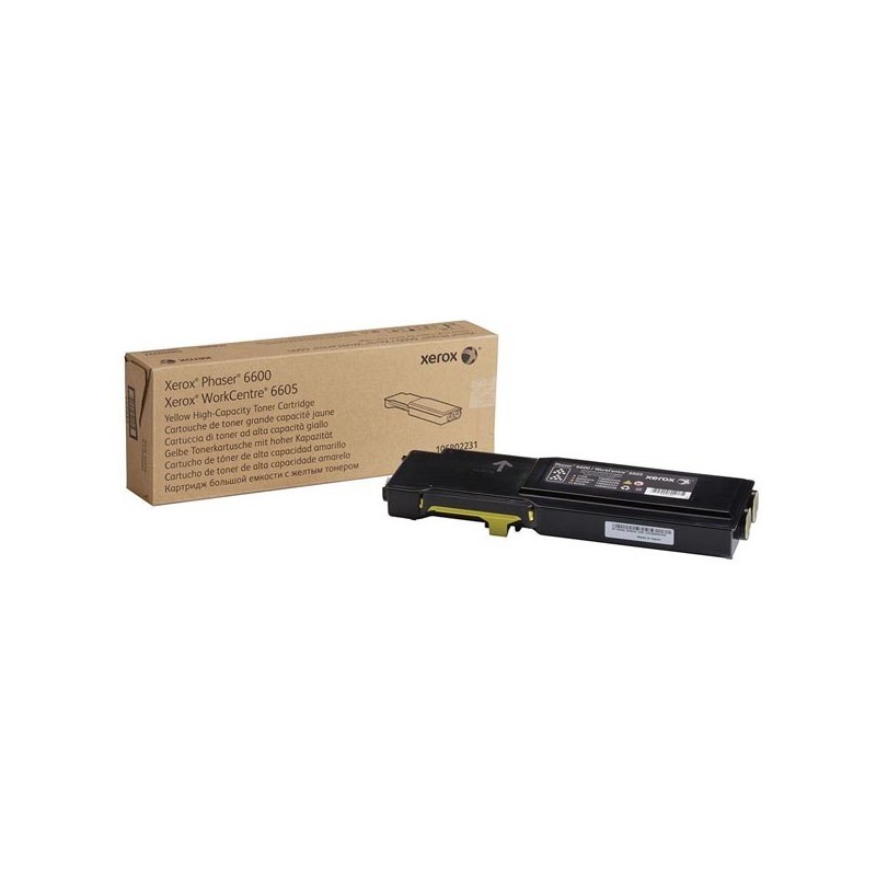 Xerox oryginalny toner 106R02231, yellow, 6000s, na rynek europejski, high capacity, Xerox Phaser 6600 DN, WorkCentre 6605 DN, -