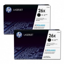 HP oryginalny toner CF226XD, black, 18000 (2x9000)s, HP 26X, high capacity, HP LaserJet Pro M402, Pro MFP M426, dual pack, 2x93 