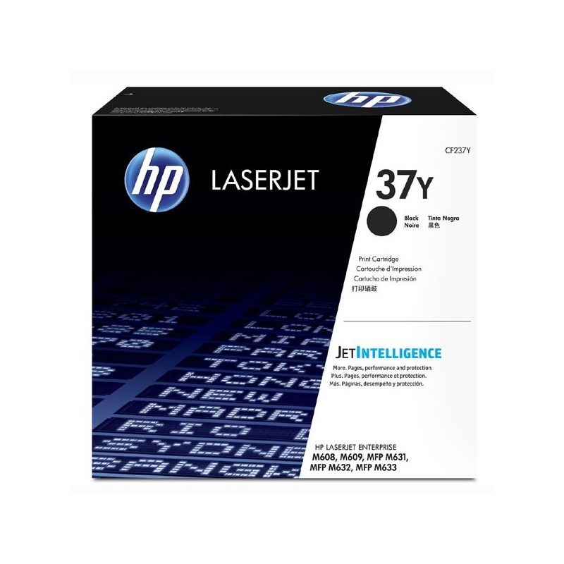 HP oryginalny toner CF237Y, black, 41000s, HP 37Y, extra duża pojemność, HP Laserjet Enterprise Flow M631, 632, M608, M609,631, 