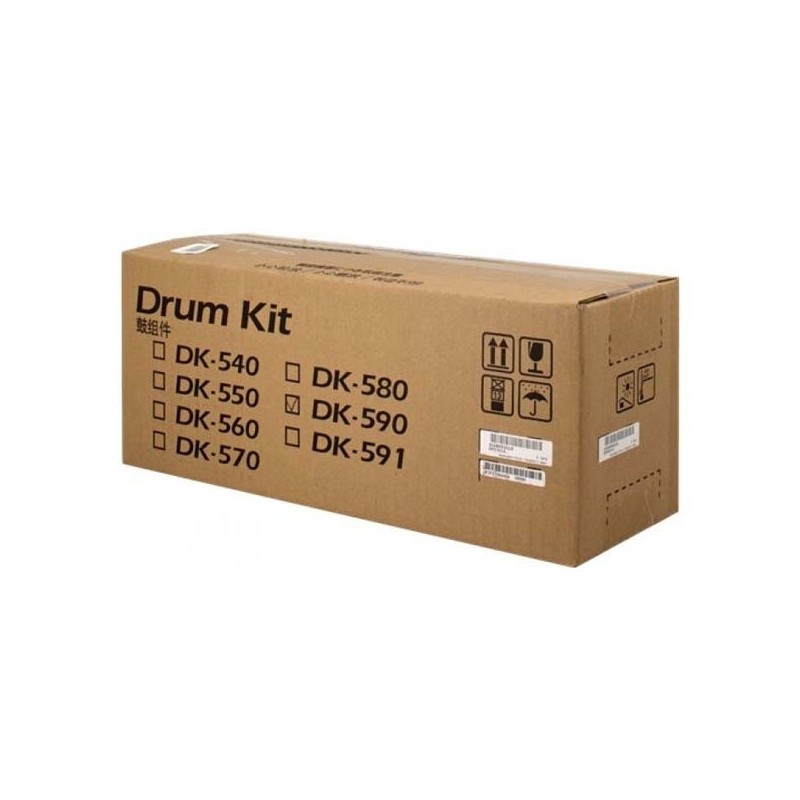 Kyocera oryginalny bęben DK-590K, black, 302KV93017, 302KV93018, 302KV93010, 302KV93014, 200000s, Kyocera FS-C2026MFP,FS-C2126M 