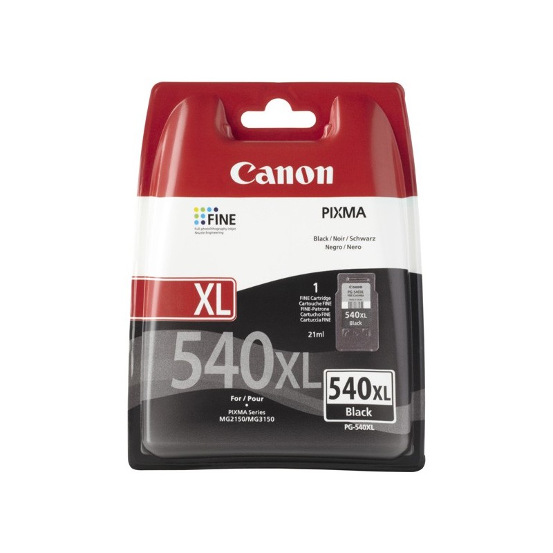 Canon oryginalny ink / tusz PG540XL, black, 600s, 5222B001, Canon Pixma MG2150, MG3150, MG4150, MX375, MX435, MX515 - 1
