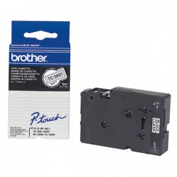 Brother oryginalny taśma do drukarek etykiet, Brother, TC-M91, czarny druk/przezroczysty podkład, laminowane, 7.7m, 9mm - 1