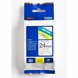 Brother oryginalny taśma do drukarek etykiet, Brother, TZE-151, czarny druk/przezroczysty podkład, laminowane, 8m, 24mm - 3