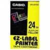 Casio oryginalny taśma do drukarek etykiet, Casio, XR-24YW1, czarny druk/żółty podkład, nielaminowany, 8m, 24mm - 1