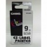 Casio oryginalny taśma do drukarek etykiet, Casio, XR-9SR1, czarny druk/srebrny podkład, nielaminowany, 8m, 9mm - 1