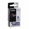 Casio oryginalny taśma do drukarek etykiet, Casio, XR-9WEB1, niebieski druk/biały podkład, nielaminowany, 8m, 9mm - 1
