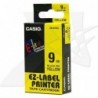 Casio oryginalny taśma do drukarek etykiet, Casio, XR-9YW1, czarny druk/żółty podkład, nielaminowany, 8m, 9mm - 1