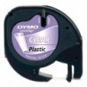 Dymo oryginalny taśma do drukarek etykiet, Dymo, 12267, S0721530, czarny druk/przezroczysty podkład, 4m, 12mm, LetraTag taśma p 