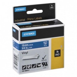 Dymo oryginalny taśma do drukarek etykiet, Dymo, 1805417, biały druk/niebieski podkład, 5.5m, 19mm, RHINO winylowa D1 - 1