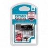 Dymo oryginalny taśma do drukarek etykiet, Dymo, 1978365, w kolorze białym druk/czarny podkład, 3m, 12mm, D1, trwałe winylowe - 