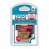 Dymo oryginalny taśma do drukarek etykiet, Dymo, 1978366, w kolorze białym druk/czerwony podkład, 3m, 12mm, D1, trwałe winylowe 