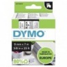 Dymo oryginalny taśma do drukarek etykiet, Dymo, 40910, S0720670, czarny druk/przezroczysta podkład, 7m, 9mm, D1 - 1