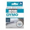 Dymo oryginalny taśma do drukarek etykiet, Dymo, 40910, S0720670, czarny druk/przezroczysta podkład, 7m, 9mm, D1 - 2
