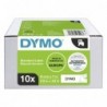 Dymo oryginalny taśma do drukarek etykiet, Dymo, 2093096, czarny druk/biały podkład, 7m, 9mm, op. 10 szt, cena za opakowanie, D 
