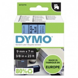 Dymo oryginalny taśma do drukarek etykiet, Dymo, 40916, S0720710, czarny druk/niebieski podkład, 7m, 9mm, D1 - 1