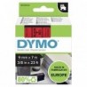 Dymo oryginalny taśma do drukarek etykiet, Dymo, 40917, S0720720, czarny druk/czerwony podkład, 7m, 9mm, D1 - 1