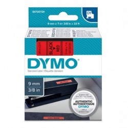 Dymo oryginalny taśma do drukarek etykiet, Dymo, 40917, S0720720, czarny druk/czerwony podkład, 7m, 9mm, D1 - 2