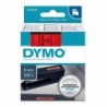 Dymo oryginalny taśma do drukarek etykiet, Dymo, 40917, S0720720, czarny druk/czerwony podkład, 7m, 9mm, D1 - 2