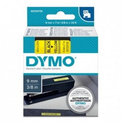 Dymo oryginalny taśma do drukarek etykiet, Dymo, 40918, S0720730, czarny druk/żółty podkład, 7m, 9mm, D1 - 2