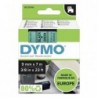 Dymo oryginalny taśma do drukarek etykiet, Dymo, 40919, S0720740, czarny druk/zielony podkład, 7m, 9mm, D1 - 1