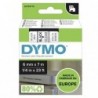 Dymo oryginalny taśma do drukarek etykiet, Dymo, 43610, S0720770, czarny druk/przezroczysty podkład, 7m, 6mm, D1 - 1