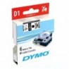 Dymo oryginalny taśma do drukarek etykiet, Dymo, 43613, S0720780, czarny druk/biały podkład, 7m, 6mm, D1 - 3