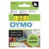 Dymo oryginalny taśma do drukarek etykiet, Dymo, 43618, S0720790, czarny druk/żółty podkład, 7m, 6mm, D1 - 1