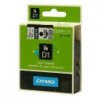 Dymo oryginalny taśma do drukarek etykiet, Dymo, 45010, S0720500, czarny druk/przezroczysty podkład, 7m, 12mm, D1 - 3