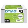 Dymo oryginalny taśma do drukarek etykiet, Dymo, 2093097, czarny druk/biały podkład, 7m, 12mm, op. 10 szt, cena za opakowanie, -