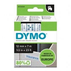 Dymo oryginalny taśma do drukarek etykiet, Dymo, 45014, S0720540, niebieski druk/biały podkład, 7m, 12mm, D1 - 1
