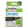 Dymo oryginalny taśma do drukarek etykiet, Dymo, 45015, S0720550, czerwony druk/biały podkład, 7m, 12mm, D1 - 1