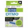 Dymo oryginalny taśma do drukarek etykiet, Dymo, 45016, S0720560, czarny druk/niebieski podkład, 7m, 12mm, D1 - 1