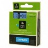Dymo oryginalny taśma do drukarek etykiet, Dymo, 45016, S0720560, czarny druk/niebieski podkład, 7m, 12mm, D1 - 3