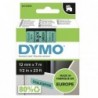 Dymo oryginalny taśma do drukarek etykiet, Dymo, 45019, S0720590, czarny druk/zielony podkład, 7m, 12mm, D1 - 1