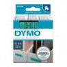 Dymo oryginalny taśma do drukarek etykiet, Dymo, 45019, S0720590, czarny druk/zielony podkład, 7m, 12mm, D1 - 2