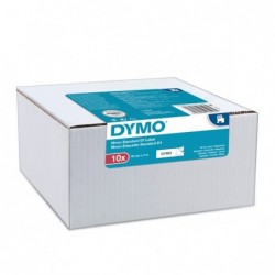 Dymo oryginalny taśma do drukarek etykiet, Dymo, 2093098, czarny druk/biały podkład, 7m, 19mm, op. 10 szt, cena za opakowanie, -