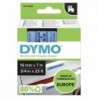 Dymo oryginalny taśma do drukarek etykiet, Dymo, 45806, S0720860, czarny druk/niebieski podkład, 7m, 19mm, D1 - 1