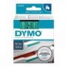Dymo oryginalny taśma do drukarek etykiet, Dymo, 45809, S0720890, czarny druk/zielony podkład, 7m, 19mm, D1 - 2