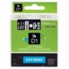 Dymo oryginalny taśma do drukarek etykiet, Dymo, 45811, S0720910, biały druk/czarny podkład, 7m, 19mm, D1 - 3